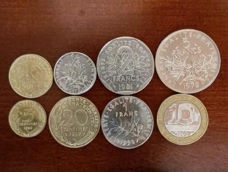 Read more about the article France Full Coin Set. French Pre-Euro Coins