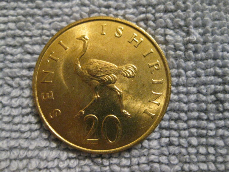 Read more about the article 1979 – 84 Tanzania coin 20 Senti  ” Ostrich ”   unc Beauty animal coin