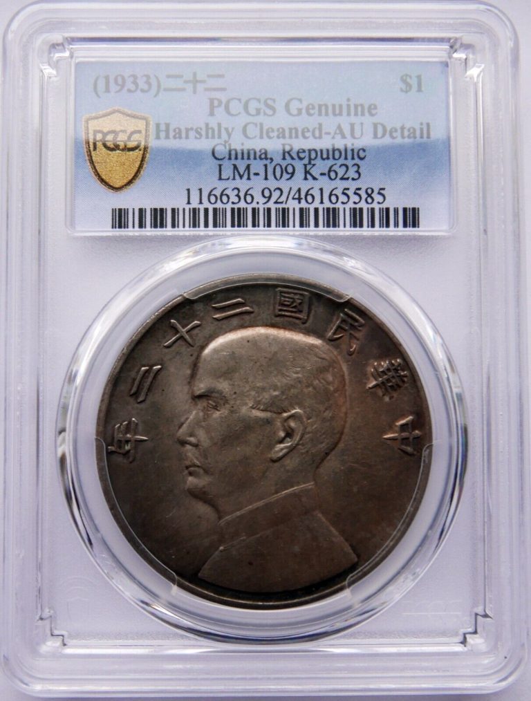 Read more about the article CHINA. Republic. Dollar. 1933 (Year 22). PCGS AU.