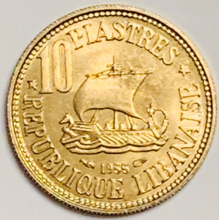 Read more about the article 1955 Lebanon 10 Piastres KM# 23 Uncirculated Condition