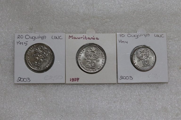 Read more about the article 🧭 🇲🇷 MAURITANIA 3 OLD COINS LOT HIGH GRADE B49 #2286