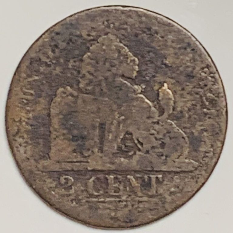 Read more about the article 1836 Belgium 2 Centimes KM# 4.2 Circulated Condition