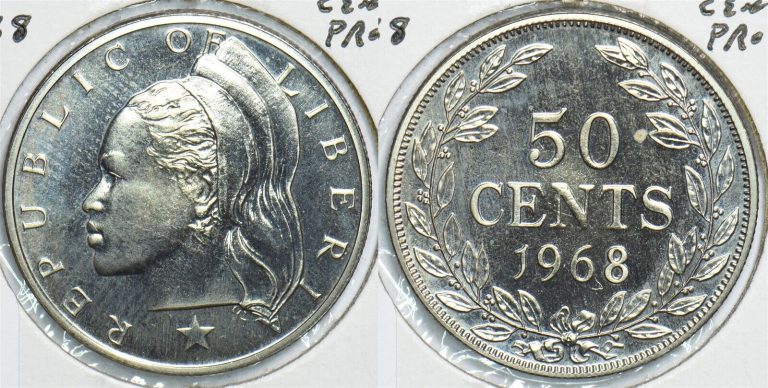 Read more about the article Liberia 1968 50 Cents Proof 198392 combine shipping