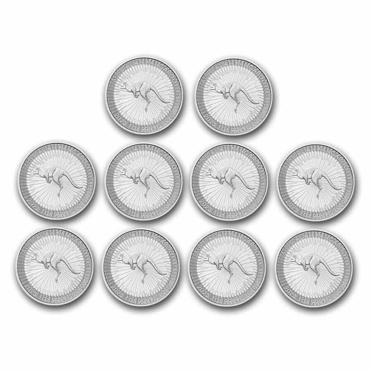 Read more about the article 2023 Australia 1 oz Silver Kangaroo BU (Lot of 10)