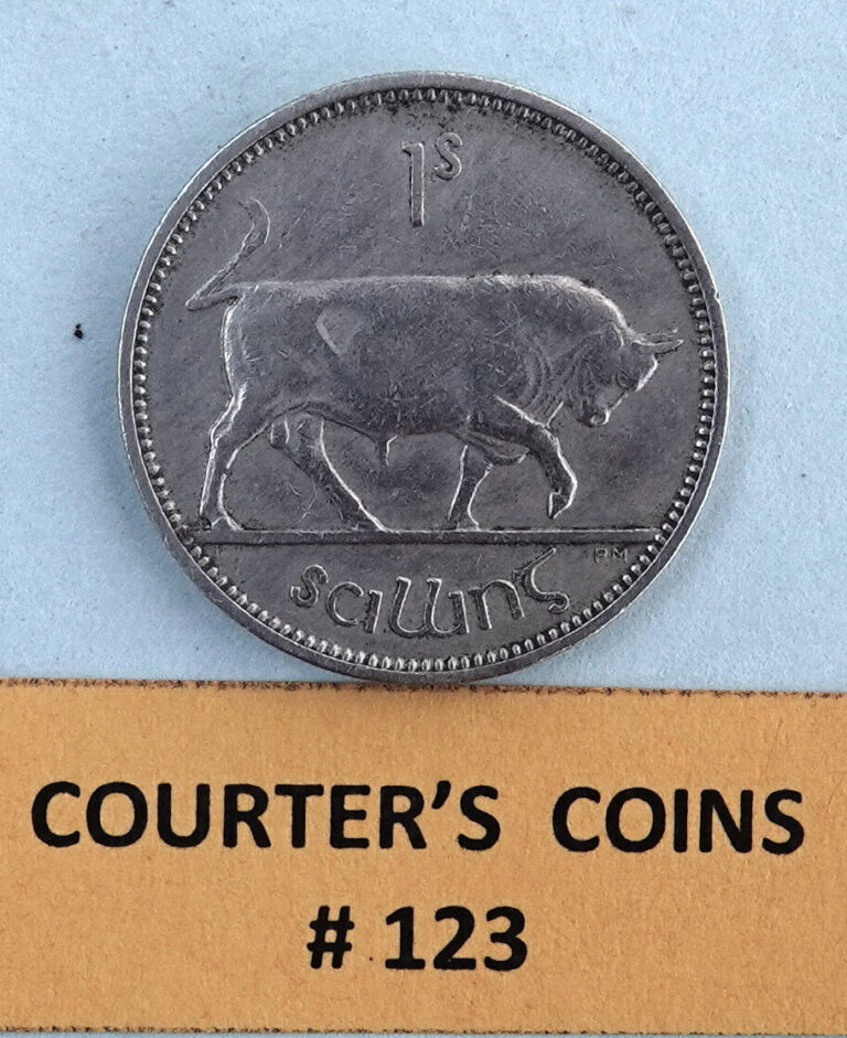 Read more about the article Ireland (Eire) 1 Shilling  1955     [Courter’s Coins]