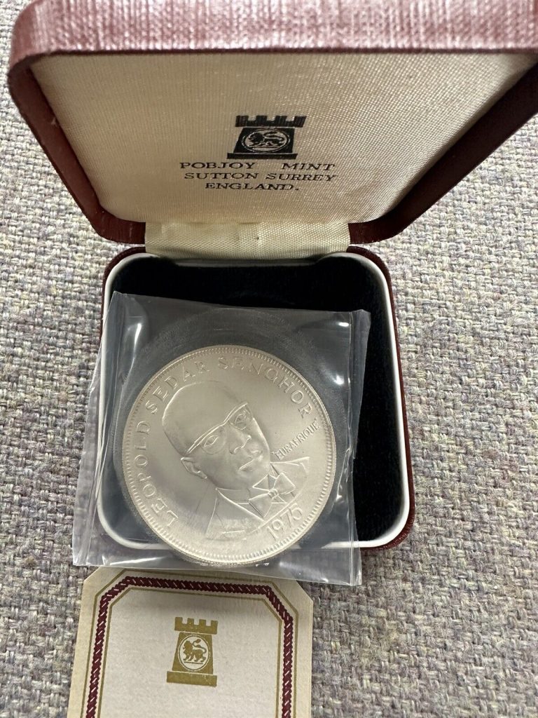 Read more about the article Senegal 1975 Eurafrique 150 Francs Silver Uncirculated Coin with Box and COA