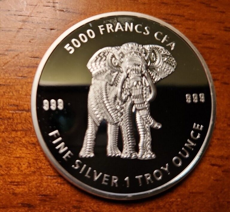 Read more about the article 2019 Chad 5000 Franc Mandala Elephant 1 oz Silver BU