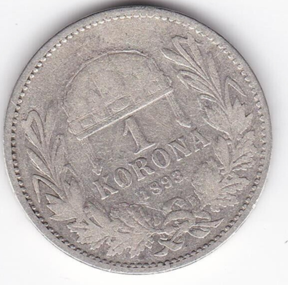 Read more about the article 1893 1 Korona Austria Hungary SILVER Coin