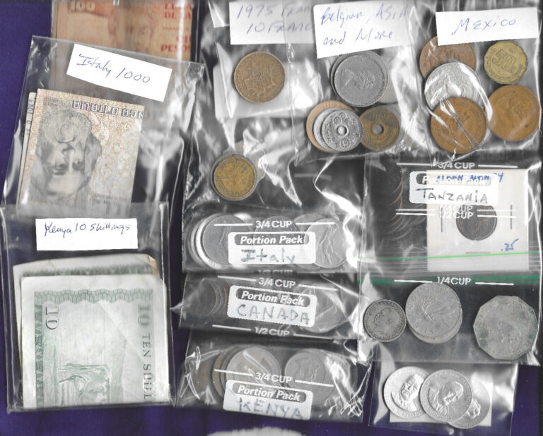 Read more about the article Coins Belgium Bermuda Canada Columbia France Italy Kenya Tanzania USA Moon Money