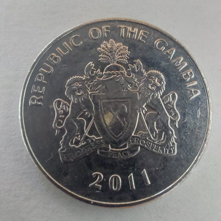 Read more about the article Republic Of The GAMBIA Coins 50 Bututs 2011.#227c