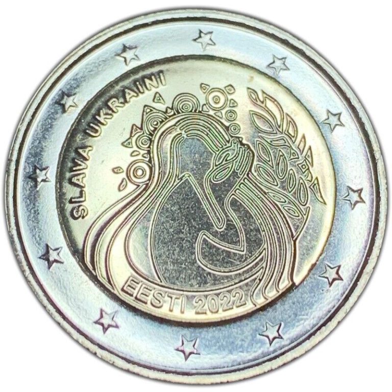 Read more about the article Uncirculated 2022 Estonia Slava Ukraine 2 Euro Coin Buy 3 Get 1 Free