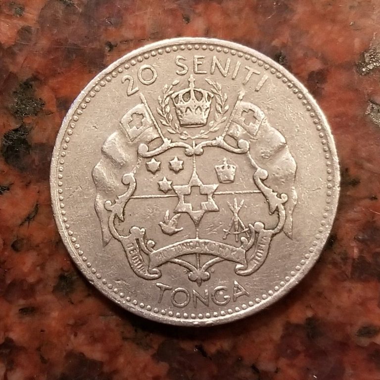 Read more about the article 1967 TONGA 20 SENITI COIN – #B0372