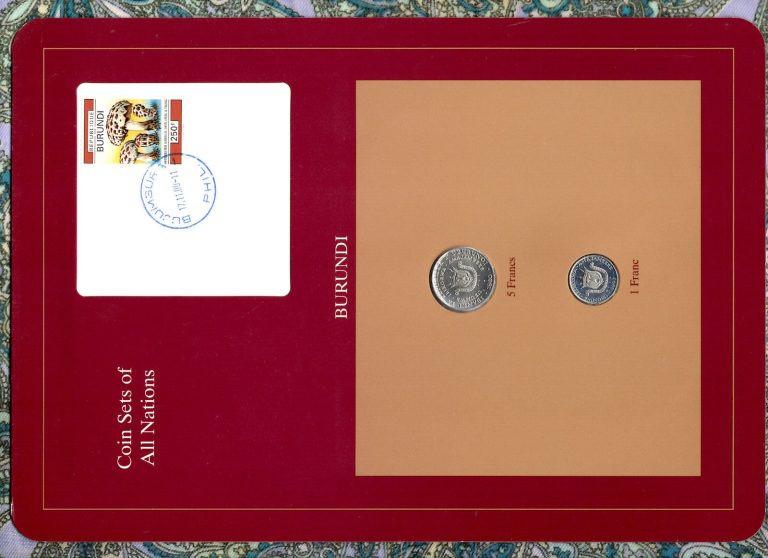 Read more about the article COIN SETS OF ALL NATIONS BURUNDI w/card 1980 5 FRANCS AND 1993 1 FRANC Rare set