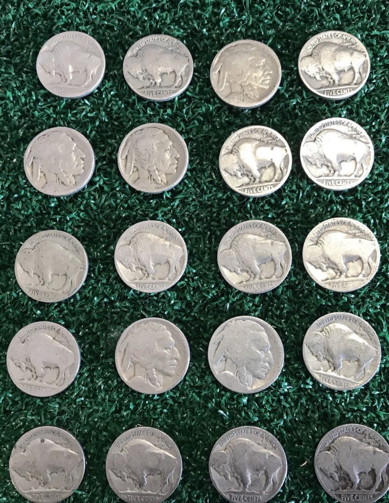 Read more about the article VINTAGE United States Coin Lot of 20 Buffalo Nickels 1913-1938 Dateless Fast Sh