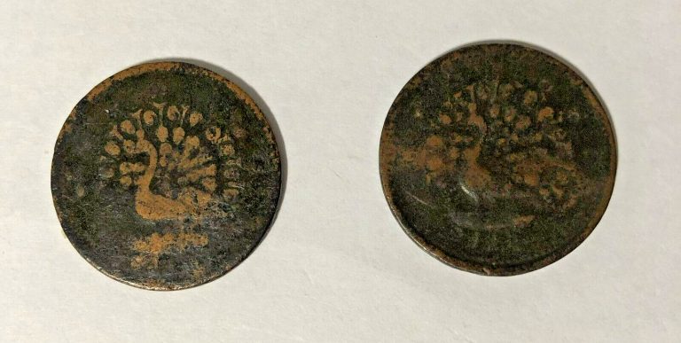 Read more about the article 2 Rare Burma/Myanmar Antique Coin ¼ Pe-Mindon Min (Year 1865)  Fine conditions