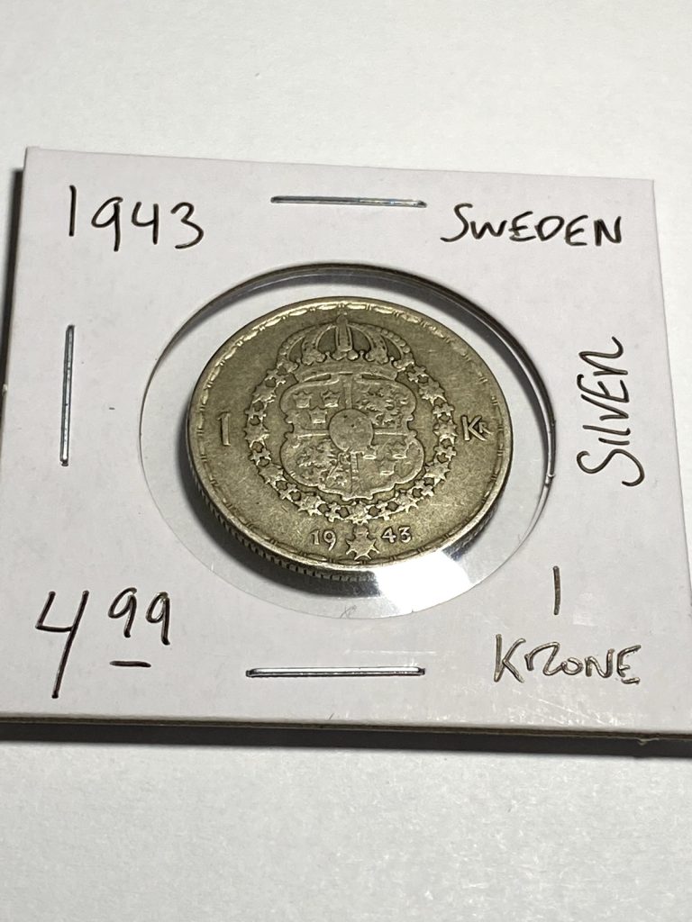 Read more about the article 1943 Sweden 1 Krone – Silver