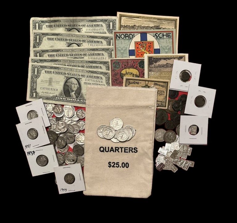 Read more about the article $48 Grab Bag! Silver  Gold  US  and World Coins/Currency! Best Bag on The ‘Bay!