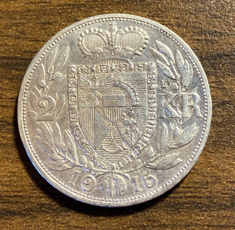 Read more about the article 1915 Liechtenstein 2 Kronen World Silver Coin Rare About Uncirculated