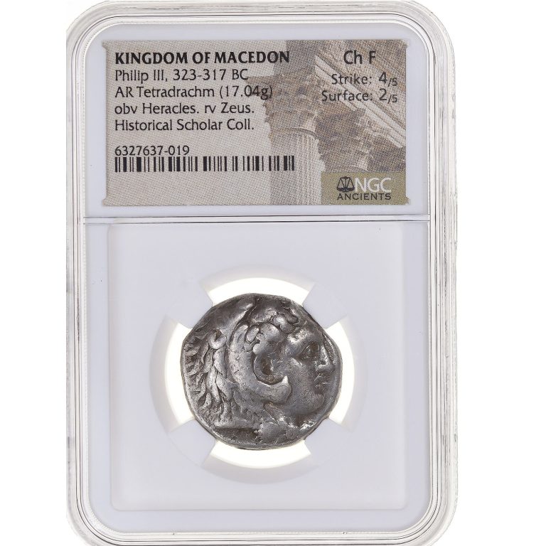 Read more about the article [#1065940] Coin  Kingdom of Macedonia  Philip III  Tetradrachm  323-318/7 BC  Ba