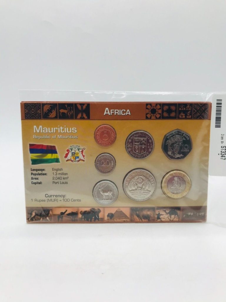 Read more about the article Africa Mauritius 7 Coins Set Card Various Dates Uncirculated