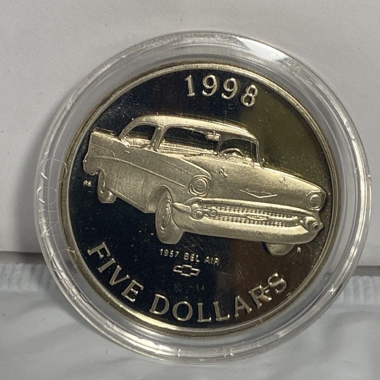 Read more about the article 1998 $5 Marshall Islands Chevy classics of the open road (6)Commemorative coins