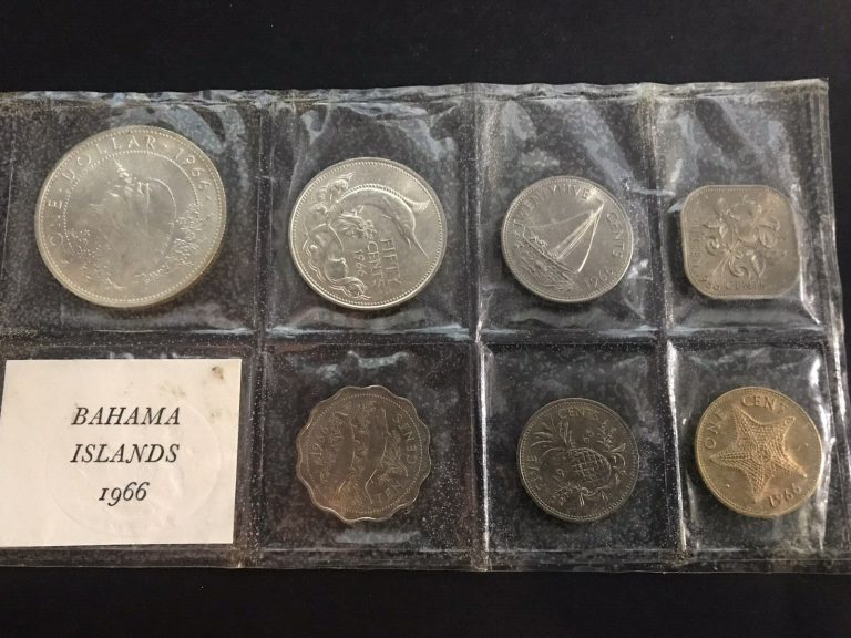 Read more about the article Bahamas 1966 Silver Coin Set-Sealed in Mint Cellophane