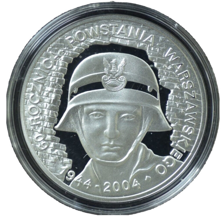 Read more about the article 2004 POLAND 10 ZLOTY WARSAW UPRISING – SILVER COIN BU PROOF