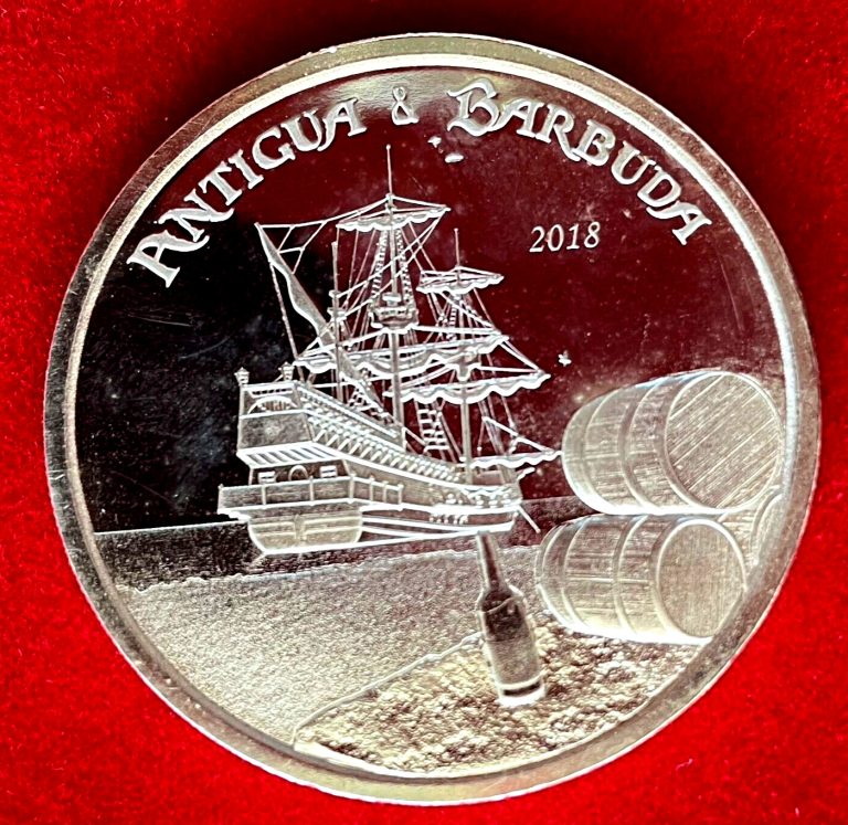 Read more about the article 2018 Antigua and Barbuda Rum Runner 1 oz .999 Silver Round Pirate Ship Treasure