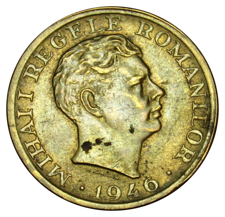 Read more about the article Romania 2000 lei coin 1946 KM#69 Mihai King