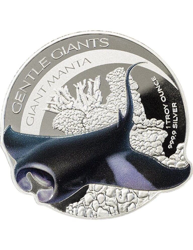 Read more about the article 2023 $2 Solomon Islands Giant Manta Ray Gentle Giants Series 1 oz Silver Coin