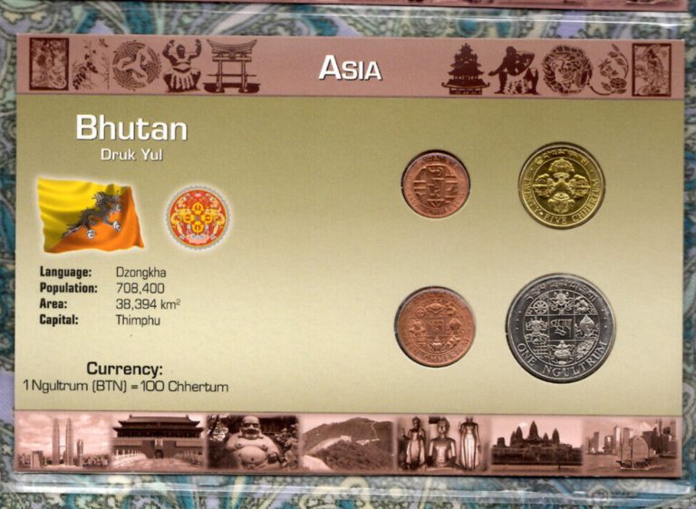 Read more about the article Littleton World Coin Set Bhutan UNC Ngultrum  5 10 25 Chhertum 1979