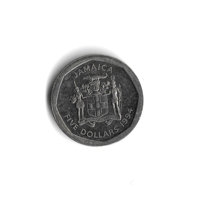 Read more about the article 1994 Jamaica 5 / Five Dollars World Coin – KM# 163