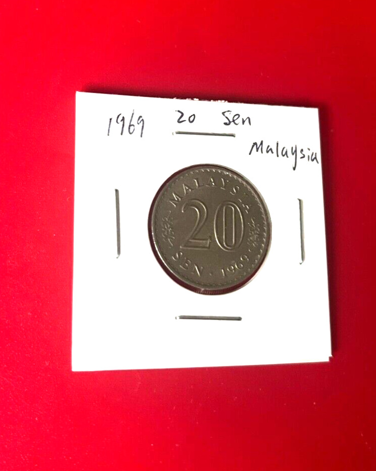 Read more about the article 1969 20 SEN MALAYSIA COIN – NICE WORLD COIN !!!