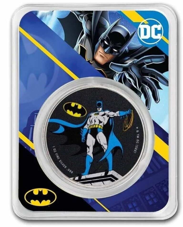 Read more about the article 2023 Samoa 1 oz Silver DC Comics Batman Colorized with TEP