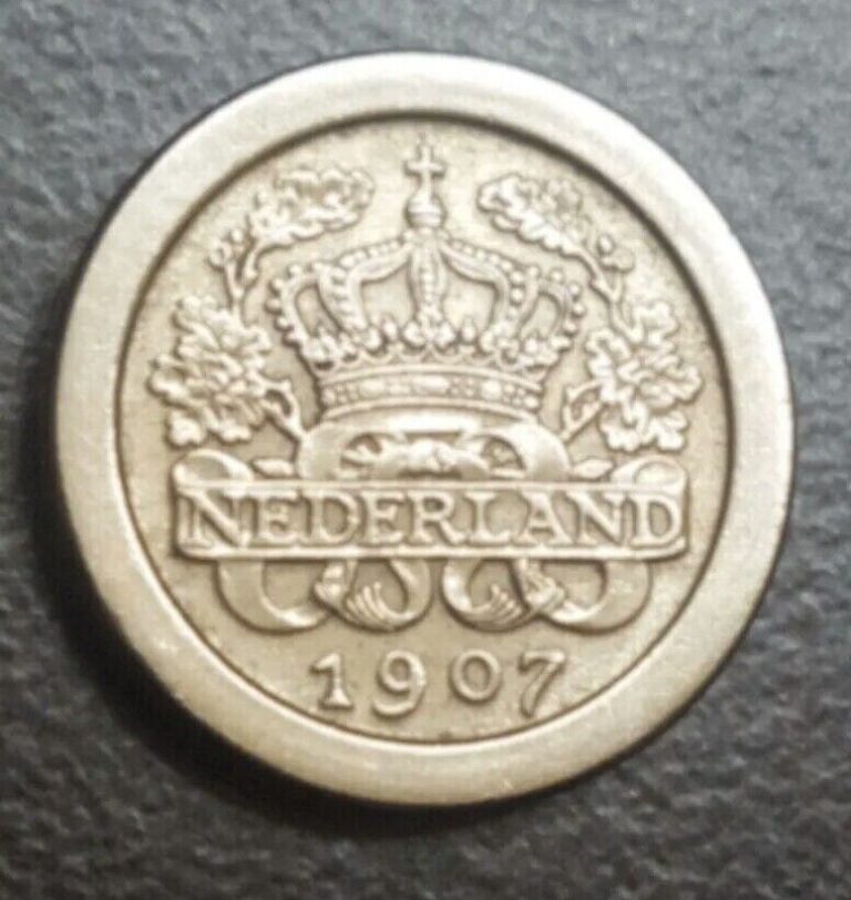 Read more about the article 1907 NETHERLANDS 5 CENTS OLD CLEANED COIN 18mm KM 137