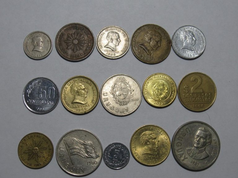 Read more about the article Lot of 15 Different Uruguay Coins – 1944 to 2012 – Circulated and BU