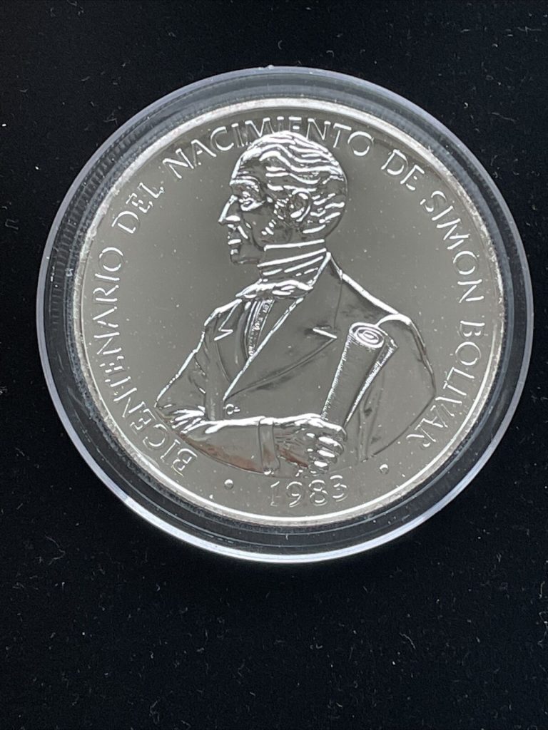 Read more about the article 1983 UNC Panama SILVER 20 Balboas Only 500 Minted RARE BOLIVAR
