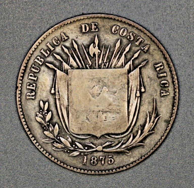 Read more about the article Costa Rica 1875 GW 50 Centavos K-112  A-3435