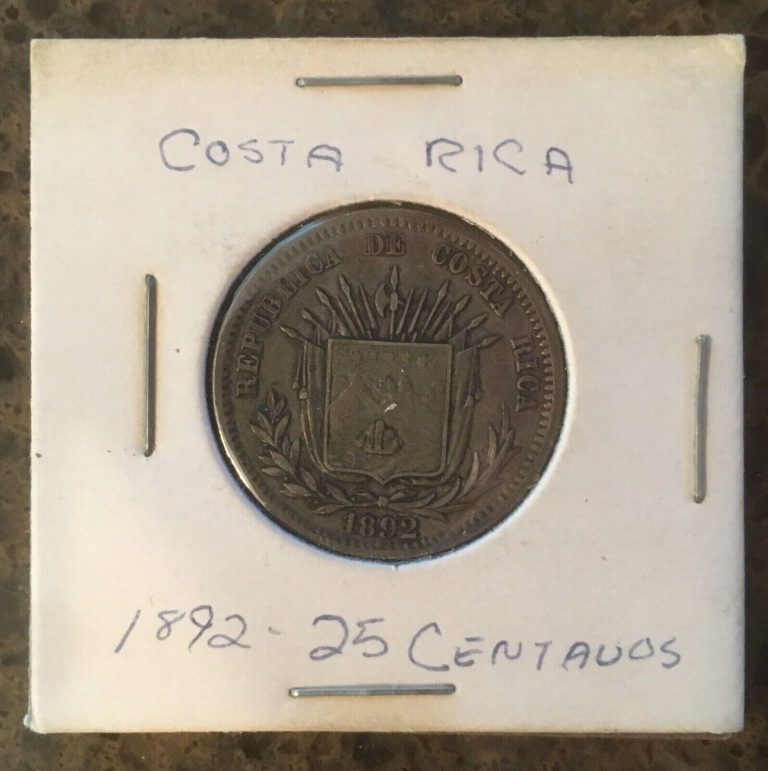 Read more about the article 1892 Costa Rica 25 Centavos KM-130 