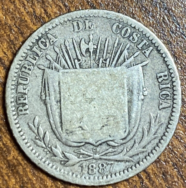 Read more about the article 1887 Costa Rica 10 Centavos Silver Better World Coin K38