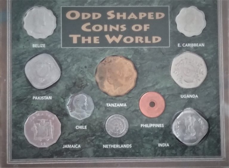 Read more about the article Odd Shaped Coins of the World Belize/Pakistan/India/Jamica/Uganda/Tanzania Look!