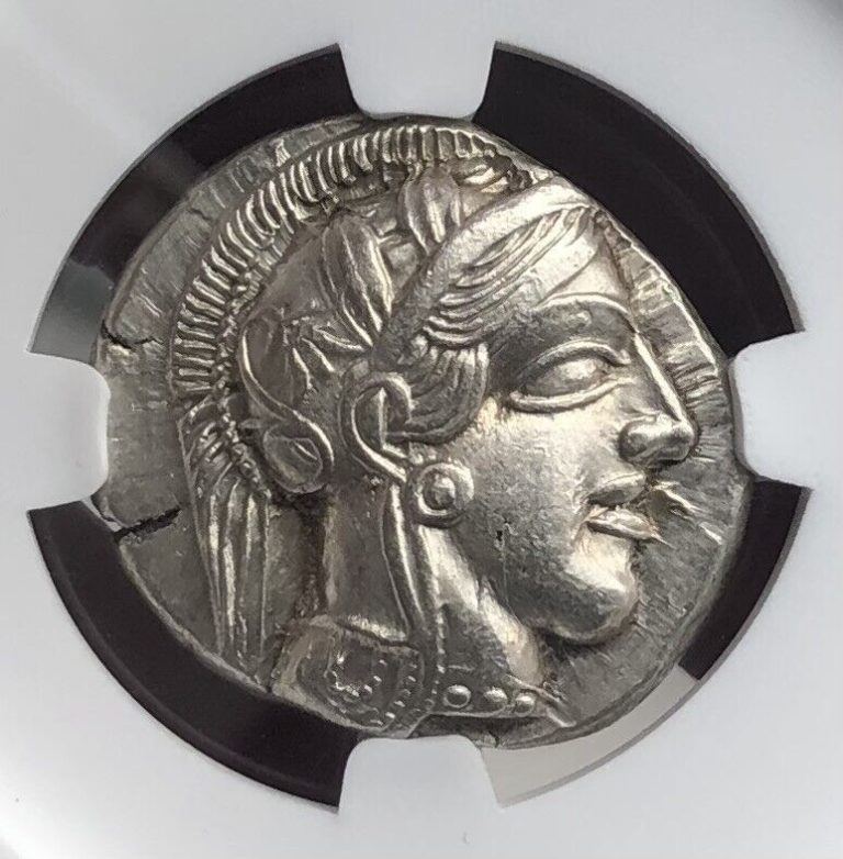 Read more about the article Ancient Athens Greece Athena Owl Tetradrachm Coin (440-404 BC) – NGC Choice AU