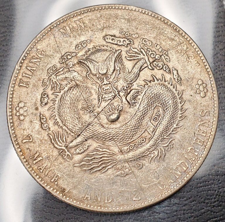 Read more about the article 1904 Kiangnan Chinese Silver Dragon Dollar Rare Coin HAH CR