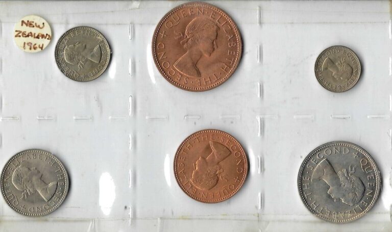 Read more about the article 1964 New Zealand  Six Uncirculated Coin Set!