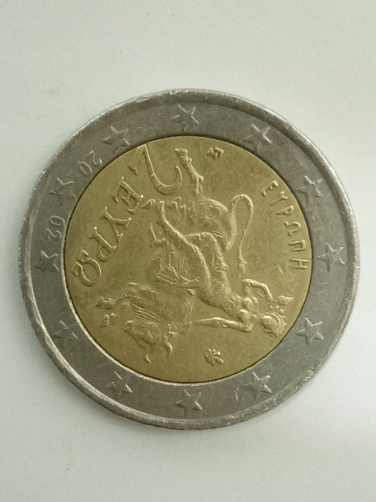 Read more about the article 2 Euro Coin Greece error miss printed with *S* on star Greece 2002 * VERY RARE*