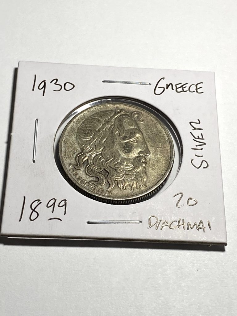 Read more about the article 1930 Greece 20 Drachmai – Silver