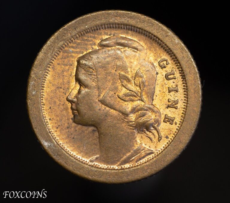 Read more about the article 1933 Guinea Bissau 5 Centavos – lustrous and nice example.  UNC