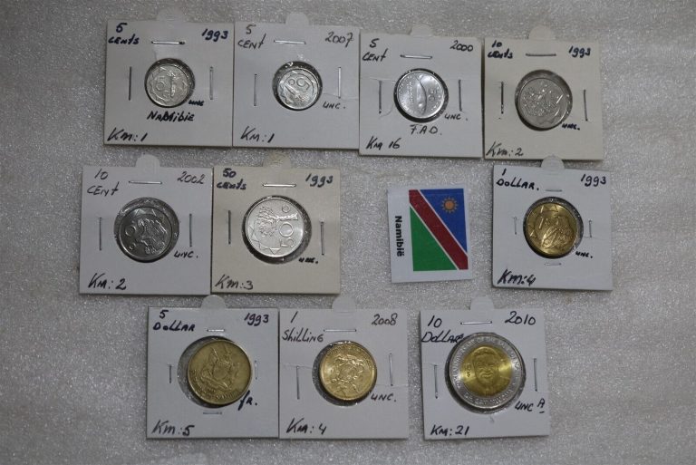 Read more about the article 🧭 🇳🇦 NAMIBIA – 10 OLD COINS LOT B49 #2474