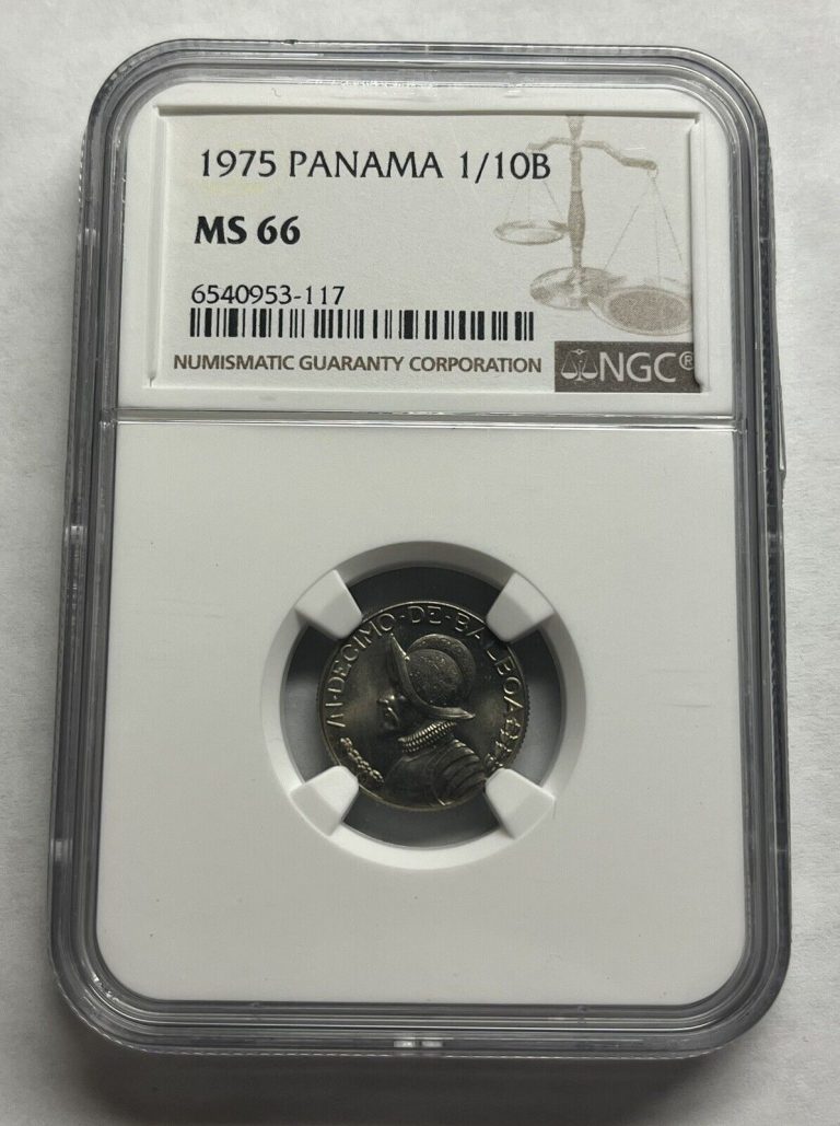 Read more about the article 1975 Panama 1/10 Balboa NGC MS66