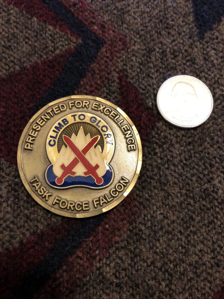 Read more about the article Task Force Falcon – Kosovo Multi National Brigade – Challenge Coin Vintage